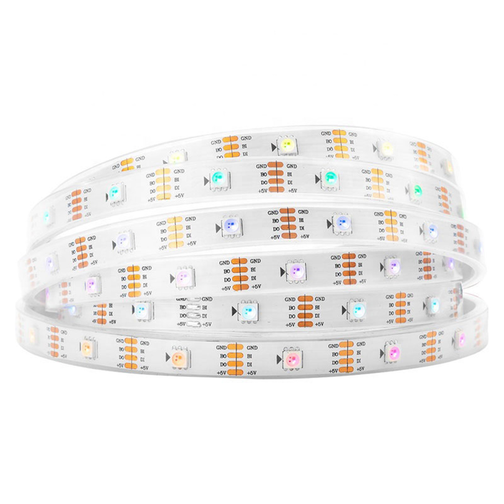 DC5V WS2813 (Upgraded WS2812B) Breakpoint-continue 150 LEDs Individually Addressable Digital Strip Lights (Dual Signal Wires), Waterproof Dream Color Programmable 5050 RGB Flexible LED Ribbon Light, 5m/16.4ft